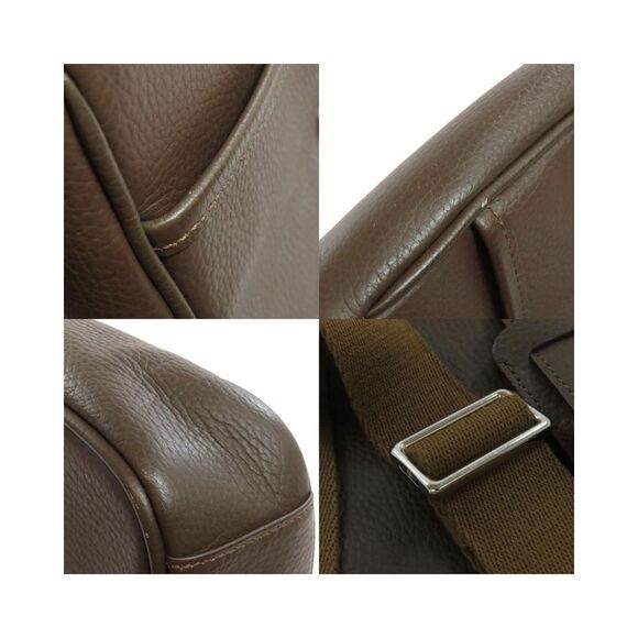 Pre Loved Burberry Leather Shoulder Bag Women Brown - Picture 8 of 8